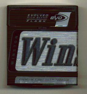 Winston eVo Cigarettes Evolved Rich blend Plastic Flask